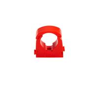 Talon - 22mm Single Hinged Pipe Clips - Pack of 20 - Red - 360° Fixing for Pipework - Temperatures Up to 85°C (185°F) - Safe for Use On Plumbing, Gas and Air Conditioning Pipe - UV Stabilized