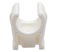 Talon White Plastic Pipe Clip (Dia)22mm, Pack Of 8