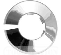 TALON x 2 Chrome 42mm Pipe Cover/Collar/Rad ring for 42mm pipe