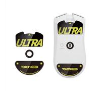 TALONGAMES Curved Edges Ultra Strong Glass Mouse Skates Feet Compatible with Razer Viper V4 Pro Gaming Mouse Feet Replacement,Super Smooth Glide Fast and Durable Sole