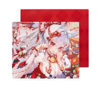TALONGAMES Glass Gaming Mouse Pad 稲荷 INARI, Special High-Speed Coating, Ultimate Speed, Ultra-Thin 1mm Design, High Precision, Esports, Silicone Anti-Slip Base, 490×420mm ULTRAPAD, Art Series