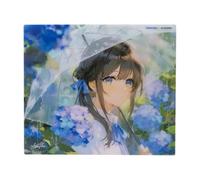 TALONGAMES Glass Gaming Mouse Pad Ultra PAD, Large 490×420mm Tempered Glass Mousepad for Esports, Ultra-Smooth Glide, Ultra-Thin 2mm Design, Anime, High Precision, Durable Non-Slip Base - 渚Nagisa