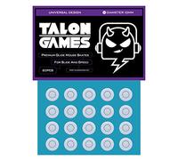TALONGAMES Super Smooth Rounded Curved Edges Mouse Feet Skates for Universal 20Pcs (Universal 10mm, Grey)