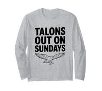 Talons Out on Sundays Hawk Lover for Birdwatchers Long Sleeve T-Shirt
