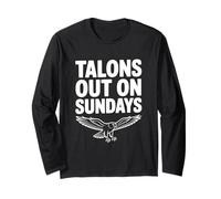 Talons Out on Sundays Hawk Lover for Birdwatchers Long Sleeve T-Shirt