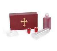 TALPGOD Portable Communion Kit for Travel,Communion Sets for Churches Supplies,Communion Kits for Home Visits Catholic Priests Communion Cups with Hard Case with Bottle for Wine