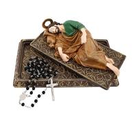 TALPGOD Sleeping St Joseph Statue 8.5 Inch,Catholic Statue Figure with Case and Rosary for Home Decor,San Jose Dormido Estatuas for Religious Gift