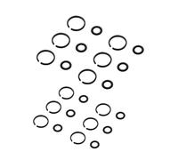 TALSWIF (6+6 Sets) 1/2” Impact Retaining Ring Friction Ring & 3/8” Impact Retaining Ring Friction Ring Anvil Clip with O-Ring for Electric Pneumatic Type Impact Wrench