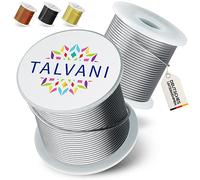 Talvani Craft Wire 1 mm or 2 mm [30 m | 120 m Aluminium Wire] - Easy to Bend Wire 2 mm - Aluminium Wire 2 mm for Unlimited Creativity - Jewellery Wire, Silver Wire for Any Craft Idea