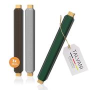TALVANI Craft Wire 3X | 6X in Green Silver Black High Quality Flower Wire for Crafts Stainless Wire, DE Improved Binding Wire for Plants Annealed Diameter 0.65 mm | 38 m