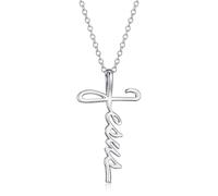 TALYKONG Jesus Cross Pendant Necklace for Women Cross Necklace Religious Jewelry Gifts for Women