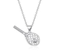 TALYKONG Pickleball/Baseball Glove/Tennis Racket Necklace for Women Christmas Mothers Day Valentines Jewelry Gifts for Women Men, S, Brass, No Gemstone