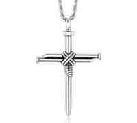 TALYKONG St Michael/St Peregrine/St Christopher Necklace for Men Saint Archangel Michael Pendant Protection Necklace Jewelry Gifts for Men Women 22+2'', S, Metal, No Gemstone