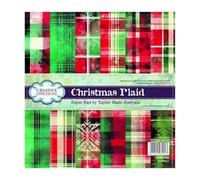 Talyor Made Journals Creative Expressions Taylor Made Journals Christmas Plaid 8 in x 8 in Paper Pad, multicoloured, 8 x 8 inch