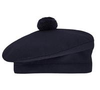 Tam O Shanter Hat Bonnet Beret Balmoral Scottish Army Cap - Blue Size 62