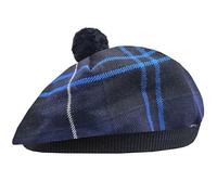 Tam O' Shanter Hat - Classic Tammy Hat Acrylic Wool Flat Bonnet Pom Pom - Perfect Scottish Tartan Beret Style Cap Daily Wear - One Size Fits All (UK, Alpha, One Size, Patriot)