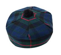 Tam O' Shanter Hat - Classic Tammy Hat Acrylic Wool Flat Bonnet Pom Pom - Perfect Scottish Tartan Beret Style Cap Daily Wear - One Size Fits All (UK, Alpha, One Size, Gunn Modern)