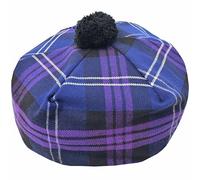 Tam O' Shanter Hat - Classic Tammy Hat Acrylic Wool Flat Bonnet Pom Pom - Perfect Scottish Tartan Beret Style Cap Daily Wear - One Size Fits All (UK, Alpha, One Size, Heritage of Scotland)