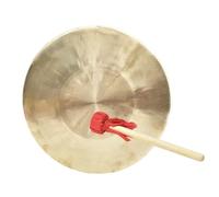 Tam Tam Gong,Traditional & Authentic Chau gong with Stand and Wooden Beater Traditional Chinese Chau Gong Fengshui Gong for Large Song and Dance Troupes(28cm)