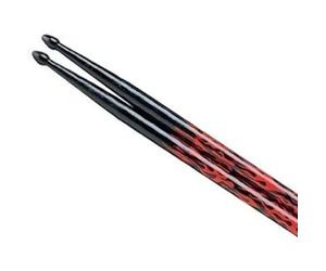 Tama 5A drumsticks, red, rhythmic fire, lacquered stick