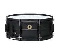 Tama BST1455BK Metalworks Steel Snare Drum 14" x 5.5" - 1.0mm Steel Shell with Matte Black Hardware & Triple Flanged Hoops - Matte Black