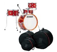 Tama Club-JAM Shell Pack w/Cymbal Holder & Bag Set Candy Apple Mist