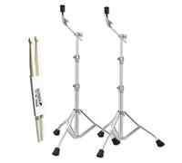 Tama HC73BSX2 Spartan Boom Cymbal Stand Set of 2 with Keepdrum Drumsticks