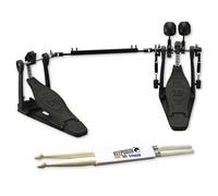 Tama HP600DTWMB Iron Cobra Limited Edition Double Foot Machine with Keepdrum Drumsticks