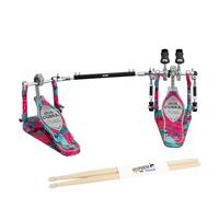 Tama HP900PWMCS Double Pedal Iron Cobra 900 Marble Coral Swirl + Keepdrum Drumsticks