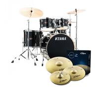 Tama Imperialstar 22 5pc Drum Kit w/Cymbals Hairline Black