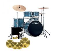 Tama Imperialstar 22 5pc Drum Kit w/Meinl Cymbals Hairline Blue