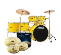 Tama Imperialstar 22 6pc Drum Kit w/Cymbals Electric Yellow