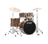 Tama Imperialstar 5 Piece Shell Pack Wood/Bass Hoops Coffee Teak Wrap