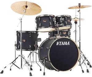 Tama Imperialstar Drum Set 5 Pieces Blacked Out Black/Black Nickel HW