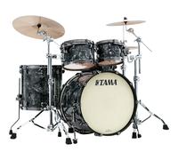 Tama MR42TZBNS-CCL Starclassic Maple Charcoal Swirl 4-Piece Shell Set with Black Hardware
