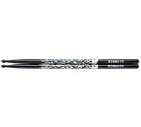 Tama Silver Rhythmic Fire TAMA-O5B-F-BS Drumstick Pair Length 406 mm Diameter 15 mm Black