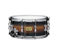 Tama SLP 14 x 6.5 Hybrid Bubinga & Maple Snare Drum Zebrawood Outer Ply