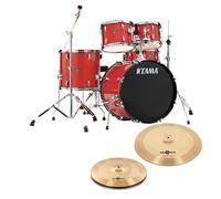 Tama Stagestar 20" 5pc Drum Kit w/Cymbals Red Sparkle