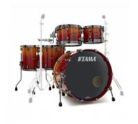 Tama Starclassic Walnut/Birch 5pc Shell Pack Vermillion Bosse Fonce Fade