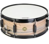 Tama WP1455BK-NZW Woodworks Natural Zebrawood Snare Drum 14 x 5.5 Inch