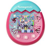 TAMAGOTCHI 42906 Bandai Pix - The Next Generation of Virtual Reality Pet with Camera, Games and Collectable Characters - Party Confetti, Pink