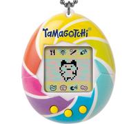TAMAGOTCHI Bandai Original Candy Swirl Shell Original Cyber Pet 90s Adults and Kids Toy with Chain | Retro Virtual Pets are Great Boys and Girls Toys or Gifts for Ages 8+