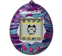 TAMAGOTCHI Bandai Original Marble Shell Original Cyber Pet 90s Adults and Kids Toy with Chain | Retro Virtual Pets are Great Boys and Girls Toys or Gifts for Ages 8+
