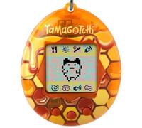 TAMAGOTCHI Bandai Original Pure Honey Shell Original Cyber Pet 90s Adults and Kids Toy with Chain | Retro Virtual Pets are Great Boys and Girls Toys or Gifts for Ages 8+