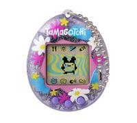 TAMAGOTCHI Original Flower Perfume Shell Virtual Pet | Bandai Retro Digital Pet - 90s Gifts for Adults, Boys and Girls, Cyber Pet with chain - Collectible Toys