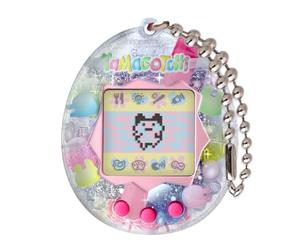 TAMAGOTCHI Original Sparkle Boba Shell Virtual Pet - Bubble Tea Tamagotchi | Original Retro Digital Pet - 90s Gifts for Adults, Boys and Girls, Cyber Pet with chain - Collectible Toys - Bubble Tea