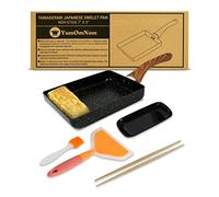 Tamagoyaki Pan, Japanese Cookware, Egg Pan, Japanese Omelette Pan, Rectangle Frying Pan, Japanese Kitchen Accessories, Square Pan, Omelette Maker Nonstick, Omelet Pan, Cooking Tools, 7" x 5" Black