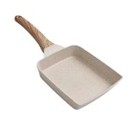 Tamagoyaki Pan Nonstick, Oven Safe Japanese Omelette Pan with Detachable Handle, All Stovetops Compatible (White Tamagoyaki)