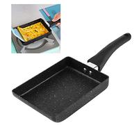 Tamagoyaki Pan, Rectangular Omlet Pan Nonstick, Square Pan, with Plastic Handle Chef Pan Kitchen Tool