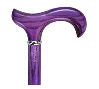 TAMAKA® Ladies Luxury Ash Purple Derby Wooden Walking Stick Cane Funky Stunning Fashionable Womens - 96cm (38")